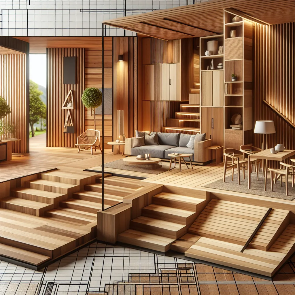 Drewniane inspiracje: panele, schody i tarasy, które zmienią Twoje wnętrze